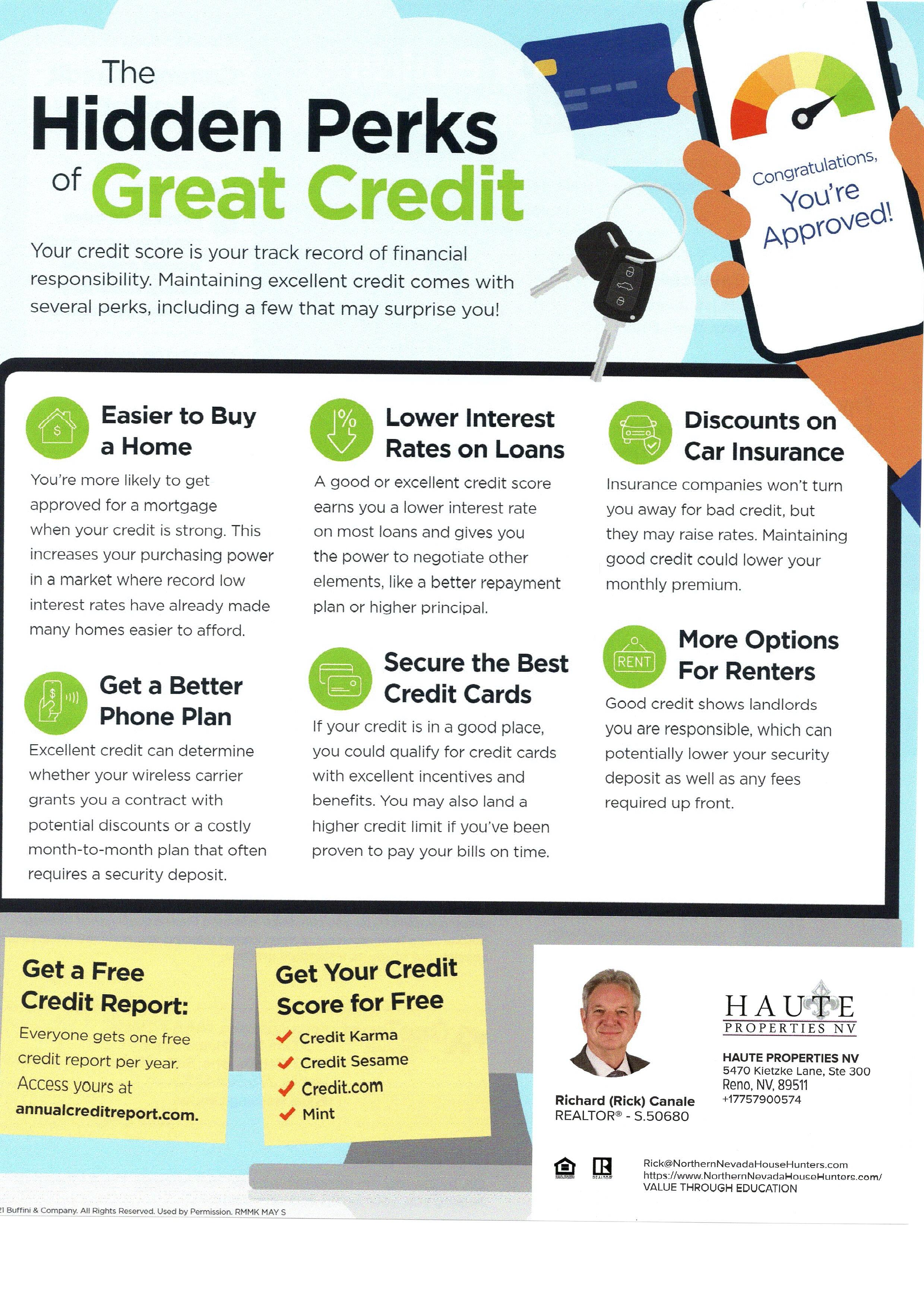 The Hidden Perks of Great Credit The Hidden Perks of Great Credit